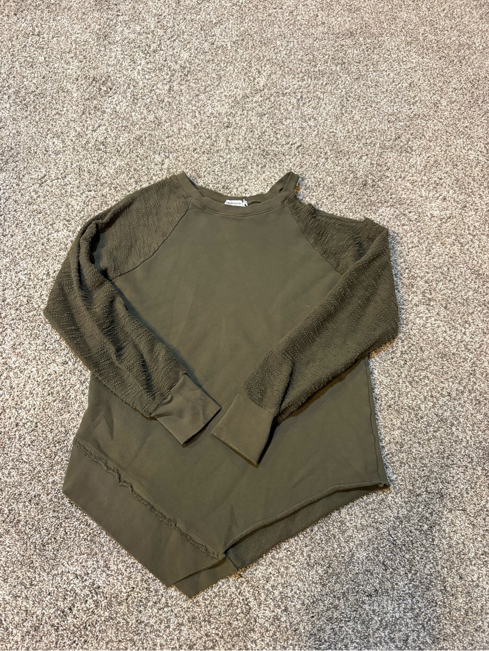 Olive Green Crewneck Women's Pullover Sweater